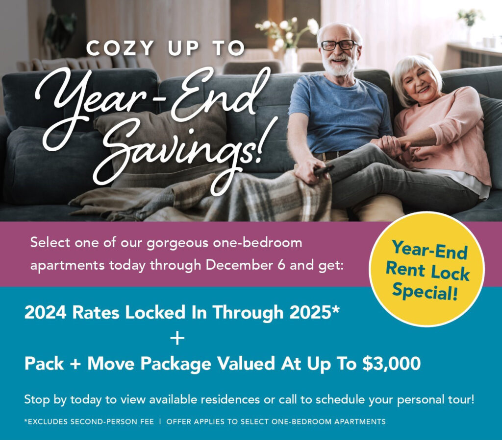 Cozy Up to our Year End Savints and Tamarisk NorthShore in Deerfield.